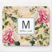Blumengarten Blütengarten Trübe Gelb Mousepad (Vorne)