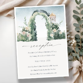 Blumengarten Botanische Hochzeitsempfang Begleitkarte