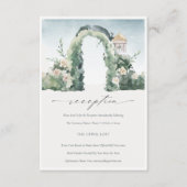 Blumengarten Botanische Hochzeitsempfang Begleitkarte (Vorderseite)