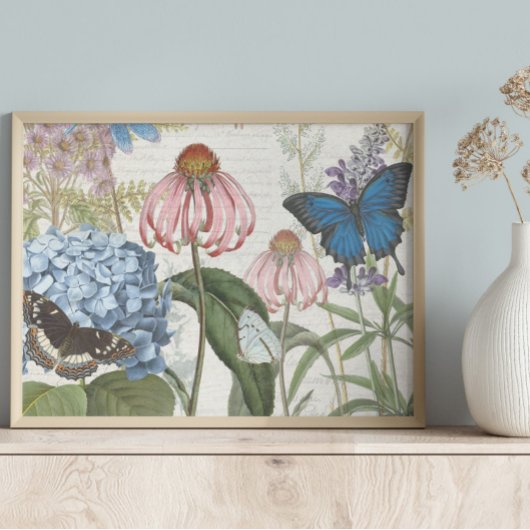 Blumengarten Botanischer Schmetterling Entdeckungs Seidenpapier