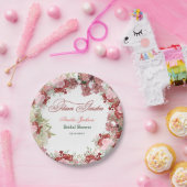 Blumengarten Brautdusche Einladung Pappteller (Party)