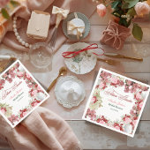 Blumengarten Brautdusche Einladung Serviette