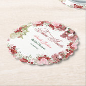 Blumengarten Brautdusche Einladung Untersetzer (angewinkelt)