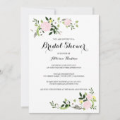 Blumengarten Brautdusche Einladung weiß (Vorderseite)