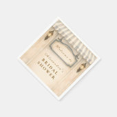 Blumengarten-Brautjunggesellinnenabschied Serviette (Ecke)