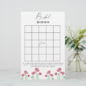 Blumengarten Brautparty Bingospiel (Stehend Vorderseite)