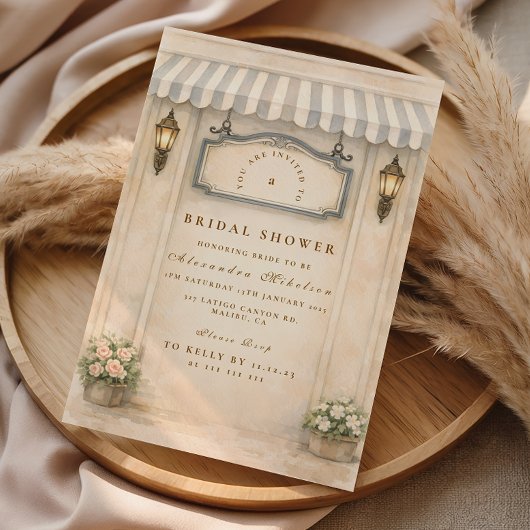 Blumengarten-Brautparty Einladung