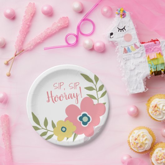 Blumengarten-Brautparty oder Babydusche Pappteller (Party)