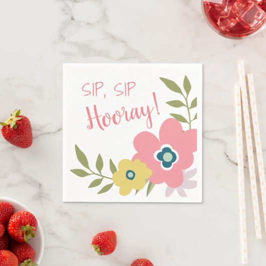 Blumengarten Brautparty oder Babydusche Serviette (Beispiel)