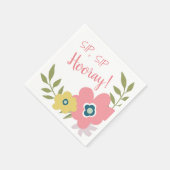 Blumengarten Brautparty oder Babydusche Serviette (Ecke)