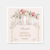 Blumengarten Brautparty Rosa Serviette (Vorderseite)