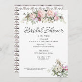 Blumengarten Bridal Brunch Einladung (Vorne/Hinten)
