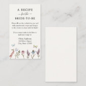 Blumengarten Bridal-Rezept Begleitkarte (Vorne/Hinten)