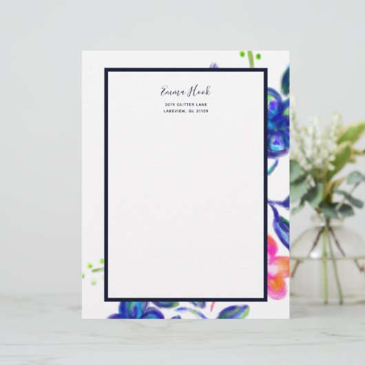 Blumengarten Briefbogen (Stehend Vorderseite)