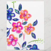 Blumengarten Briefbogen (Rückseite)