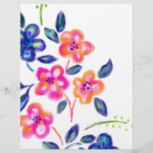 Blumengarten Briefbogen (Rückseite)