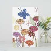 Blumengarten Briefpapier (Stehend Vorderseite)