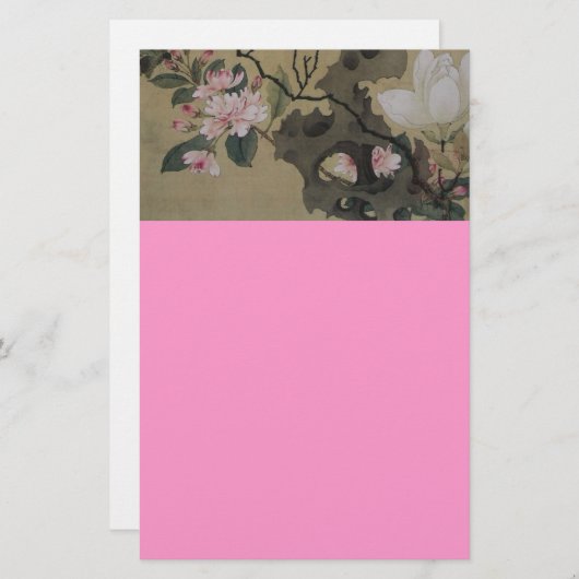 Blumengarten Briefpapier (Vorne/Hinten)