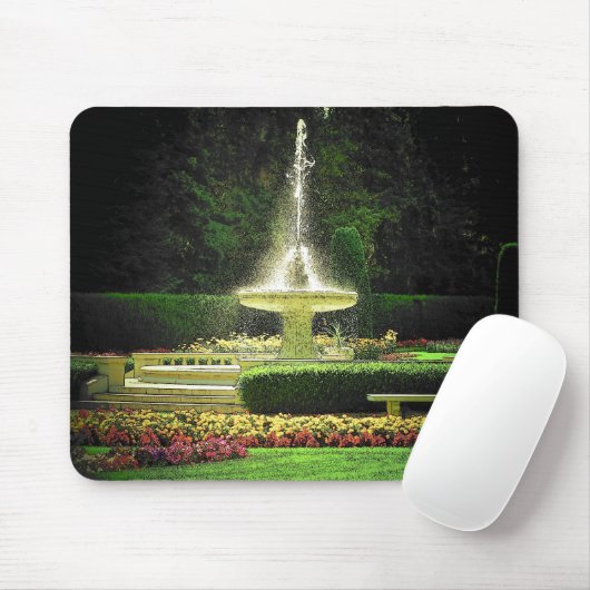 Blumengarten Brunnen Mousepad (Mit Mouse)