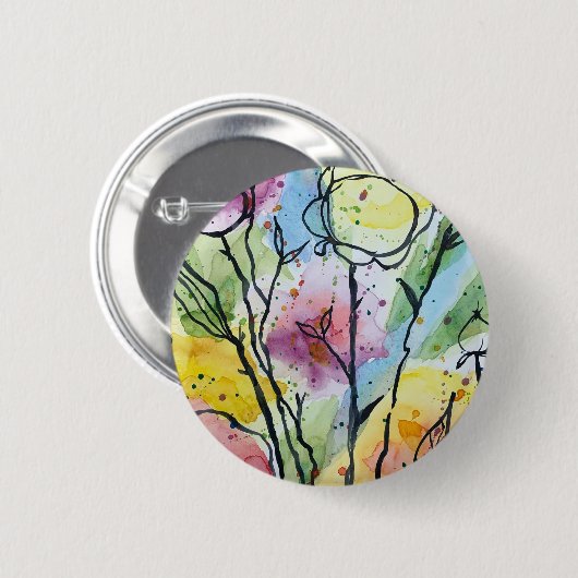 Blumengarten Button (Vorne & Hinten)