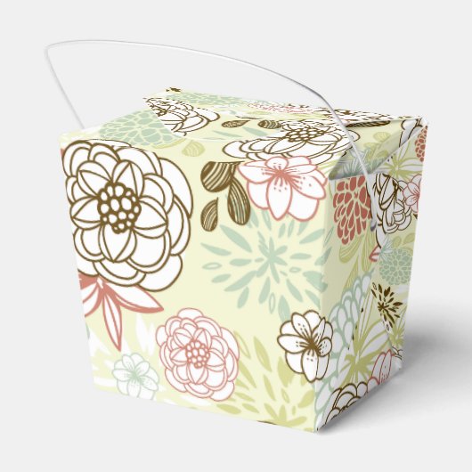 Blumengarten Chinesisch Abholbox Geschenkschachtel (Rückseite)