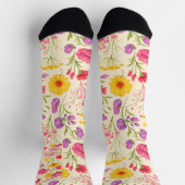 Blumengarten-Crewsocken Socken (Oben)