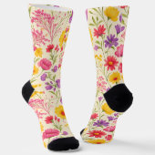 Blumengarten-Crewsocken Socken (Gewinkelt)