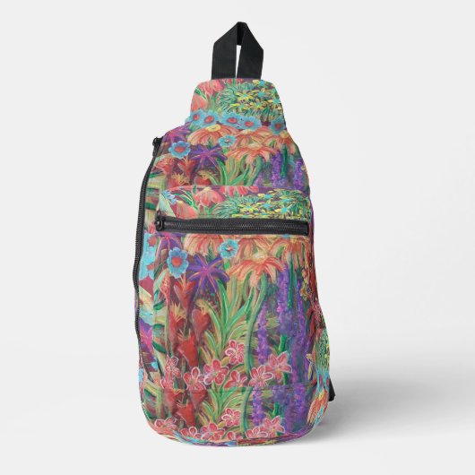 Blumengarten Crossbody Bag (Vorderseite)