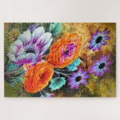 Blumengarten Dahlia und daisa Puzzle (Horizontal)