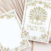Blumengarten Dankeschön-Kartenhochzeit Einladung