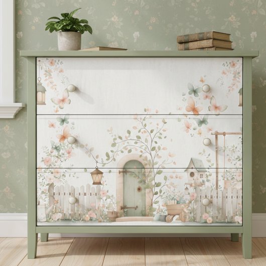 Blumengarten-Decoupage Seidenpapier