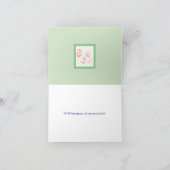 Blumengarten, denken Sie an Sie Karte (Innenseite)