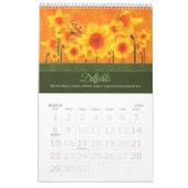 Blumengärten der Blume 12 Monate Kalender (Mär 2026)