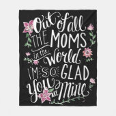 Blumengarten der Mama Fleecedecke (Vorderseite)