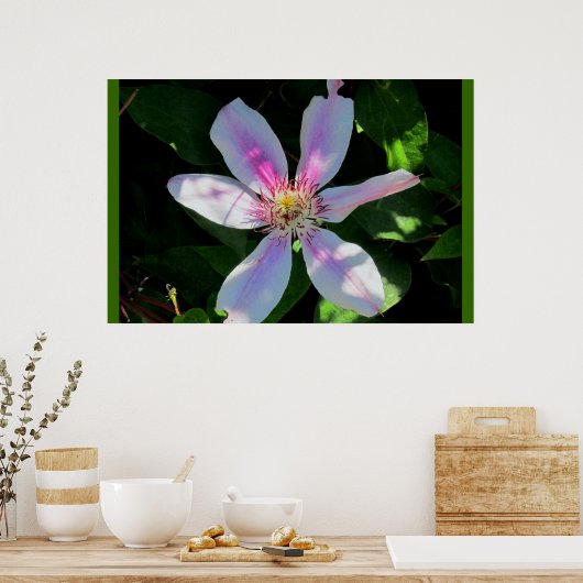 Blumengarten der Mama Poster (Küche)