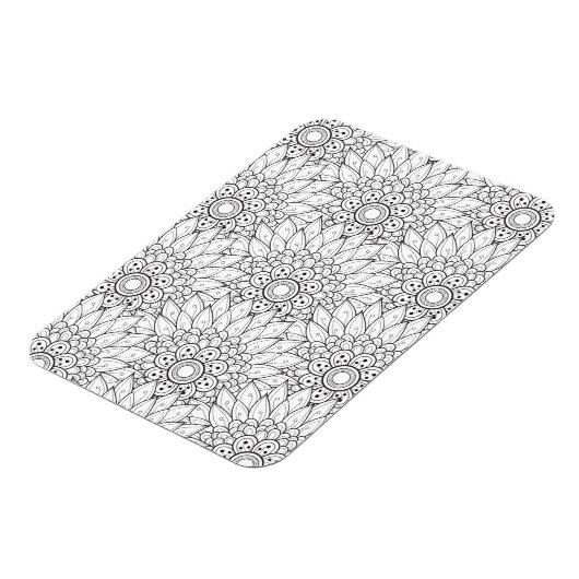 Blumengarten Doodle Magnet (Linke Seite)