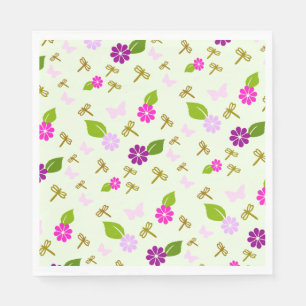 Blumengarten Dragonfly Papier Napkins Geschirr Serviette