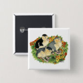 Blumengarten Ducklings Button (Vorne & Hinten)