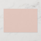 Blumengarten Dusty Rose QR Code Wedding RSVP Karte (Rückseite)