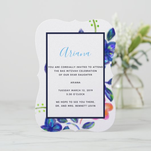 Blumengarten Einladung (Stehend Vorderseite)