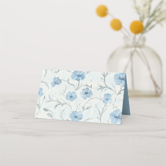 Blumengarten Elegante Hochzeitsbegleitung Platzkarte (Rückseite)