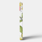 Blumengarten-Entwurf mit weißem Hintergrund Case-Mate iPhone Hülle (Rückseite / Links)