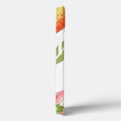 Blumengarten-Entwurf mit weißem Hintergrund Case-Mate iPhone Hülle (Rückseite / Rechts)