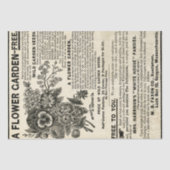 Blumengarten Ephemera Seidenpapier (Vorderseite)