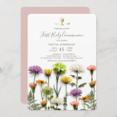 Blumengarten Erste Kommune Einladung (Vorne/Hinten)