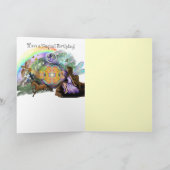 Blumengarten Fairy Geburtstagkarte Karte (Innenseite)