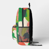 Blumengarten - Farbblöcke Bedruckter Rucksack (Rechts)
