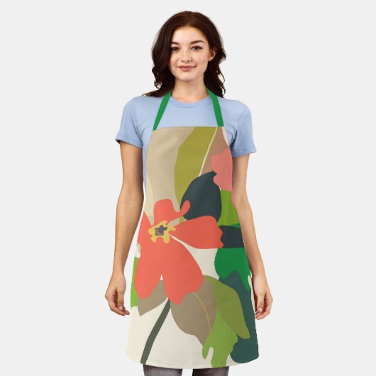 Blumengarten Farbblöcke Florist Schürze (Getragen)