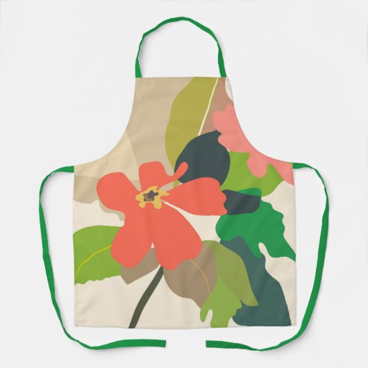 Blumengarten Farbblöcke Florist Schürze (Vorderseite)