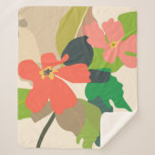 Blumengarten - Farbblöcke Sherpadecke (Vorderseite)